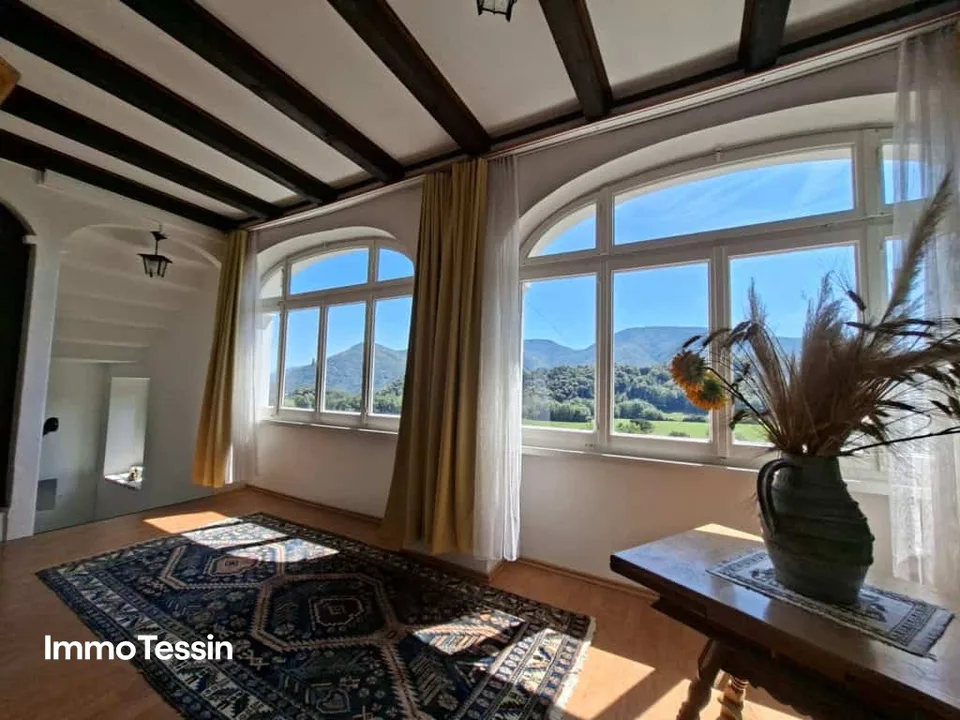 OPPORTUNITÉ : Propriété unique sur plus de 15 000 m² de terrain dans une tranquillité absolue avec piscine et vue imprenable sur le Malcantone tessinois – photo 9 sur 13
