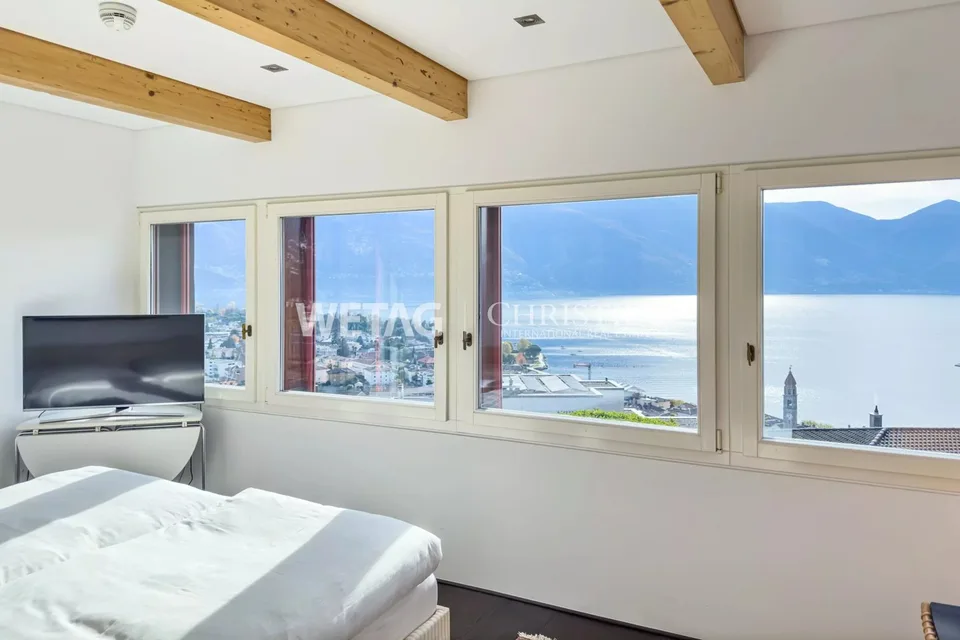 Exklusive, zeitgenössische Villa in privilegierter Lage mit herrlichem Seeblick in Ascona zu verkaufen – Foto 11 von 13