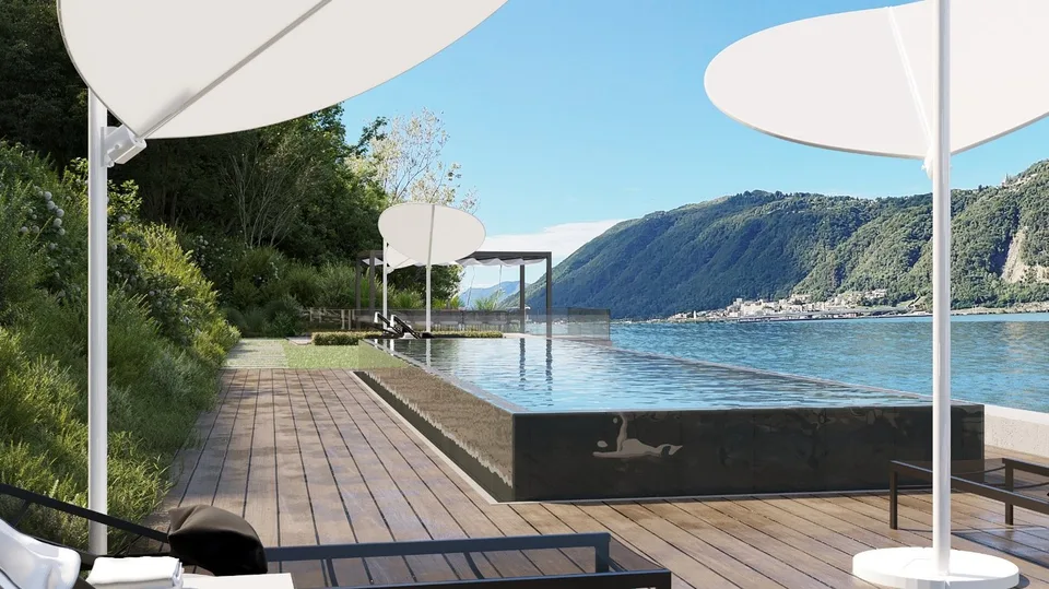 Magnificent apartment directly on Lake Lugano
