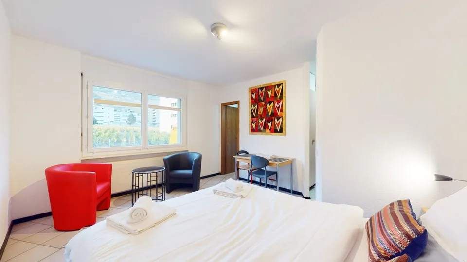 Spacious studio in a lovely neighborhood in Sierre