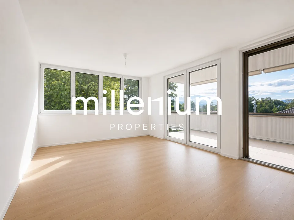 High-standard apartment with large terrace in Troinex