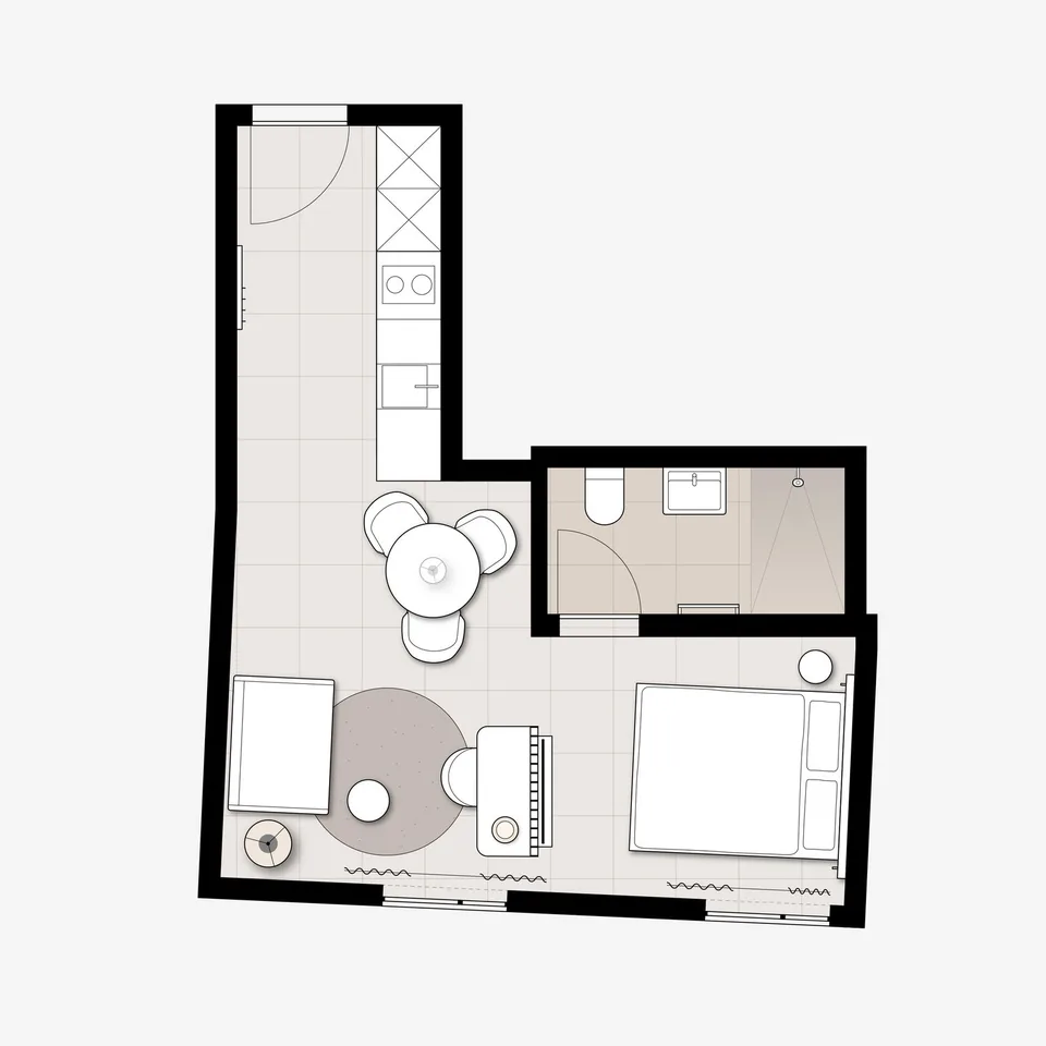 Studio Apartment Suite möbliert in Zürich – Zentral in der Stadt wohnen – ab 01.04.2026