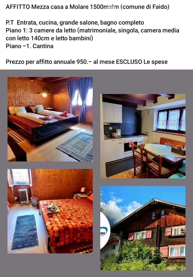 Affitto casa in montagna