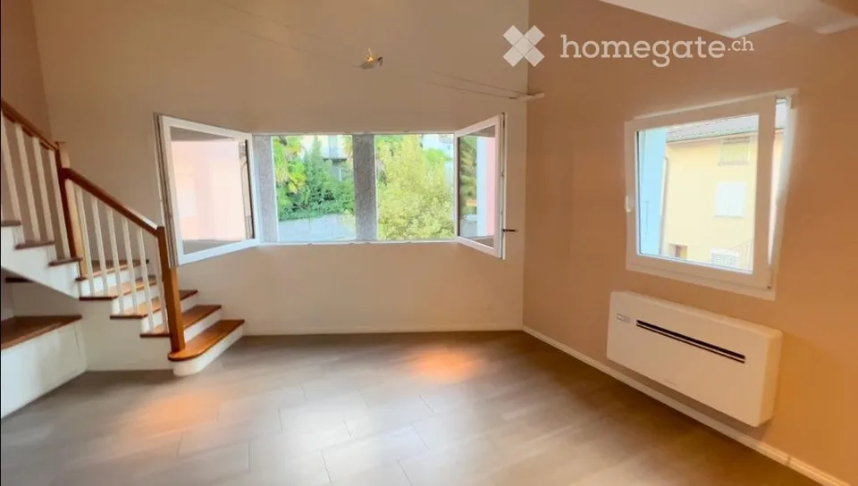 Minusio - Duplex, 2,5 Zimmer deluxe - Berg- und Seeblick