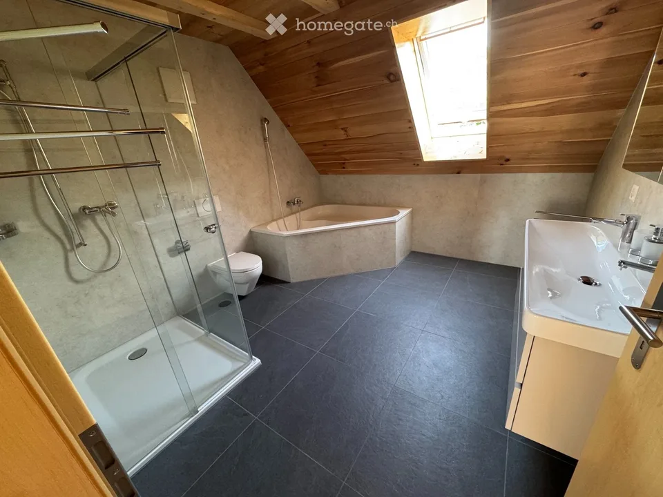 Première location : bel appartement de 5,5 pièces sous les combles avec galerie