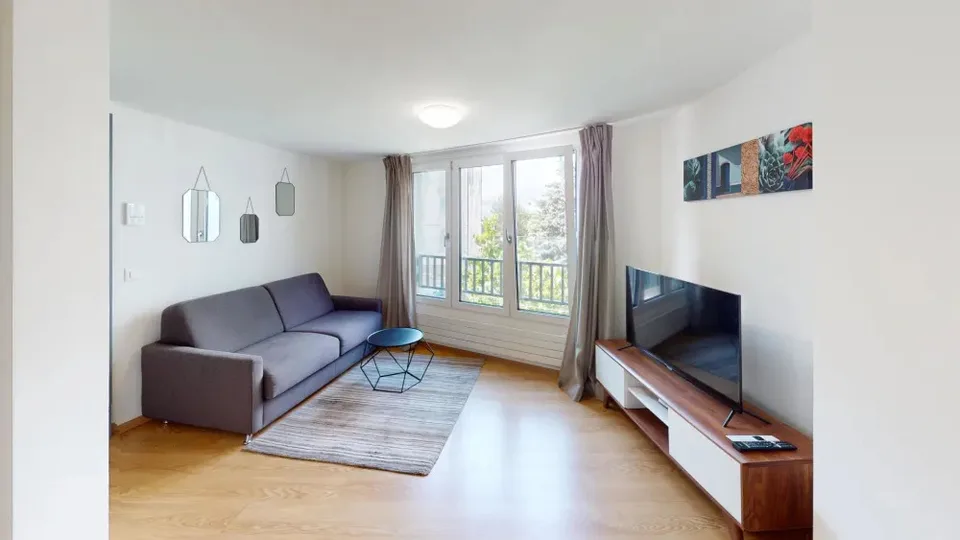 Rooftop Views & Central Location: 1-Bedroom Apartment in Lausanne