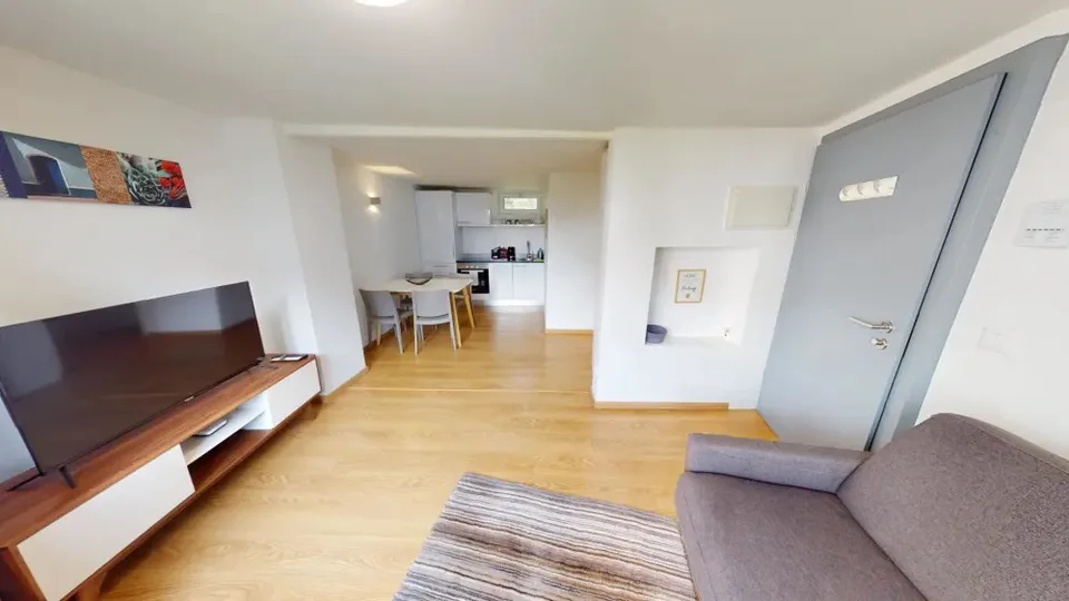 Rooftop Views & Central Location: 1-Bedroom Apartment in Lausanne
