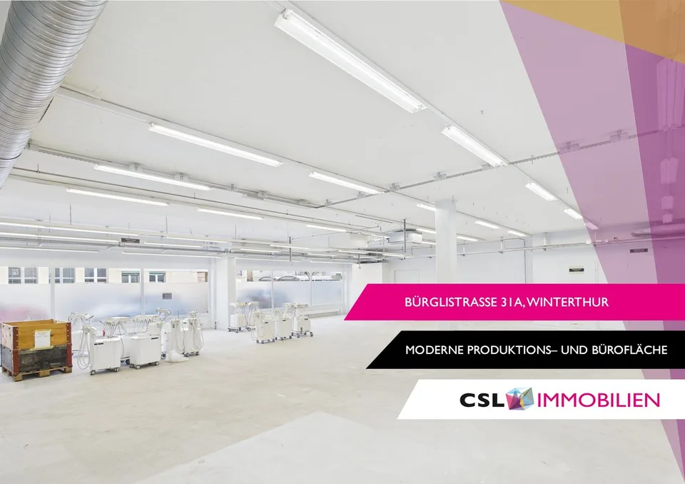 Moderne Produktionsfläche samt separater Bürofläche in Winterthur