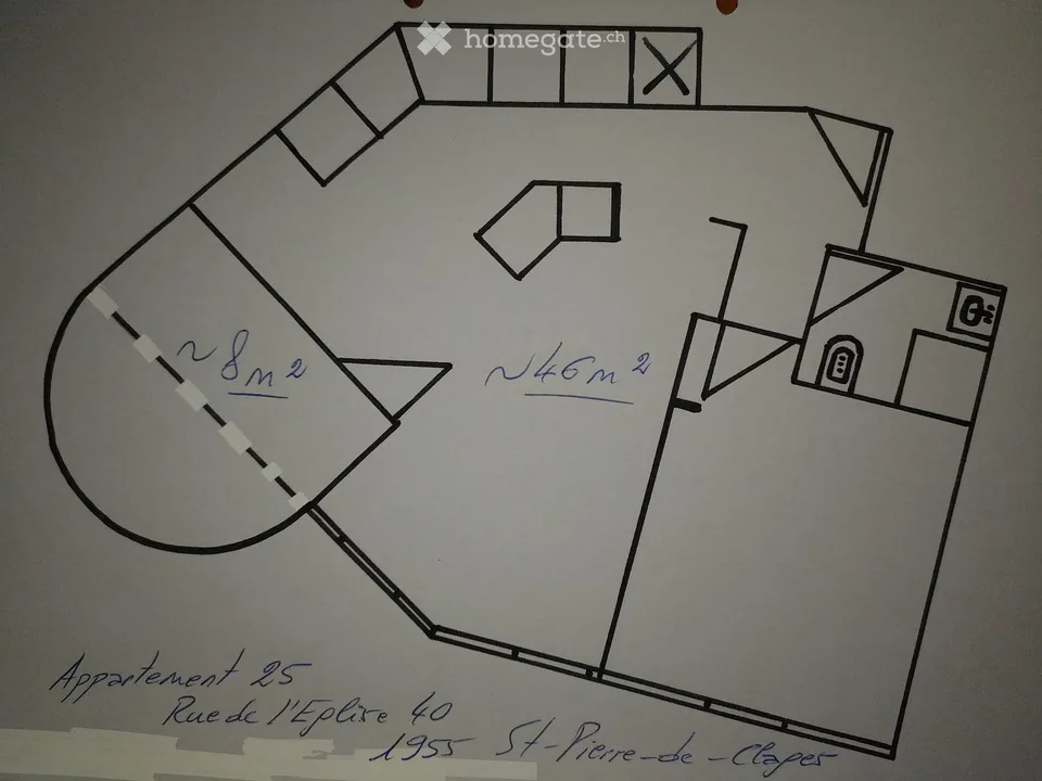 Zweieinhalb-Zimmer-Wohnung im Zentrum des Dorfes