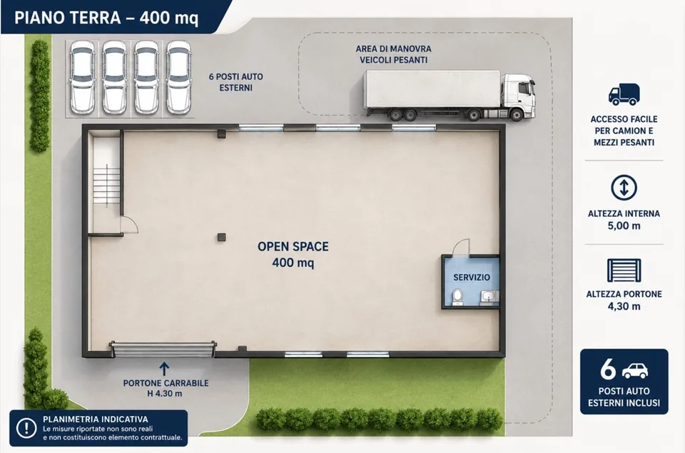 STABIO ENTREPÔT DE 800 M² AVEC BUREAUX