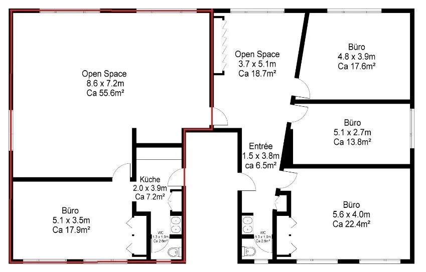 Ihr Gewerbeobjekt über 84m2 im Zentrum von Horw!