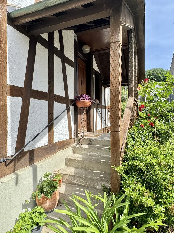 Jolie maison Riegelhaus avec jardin