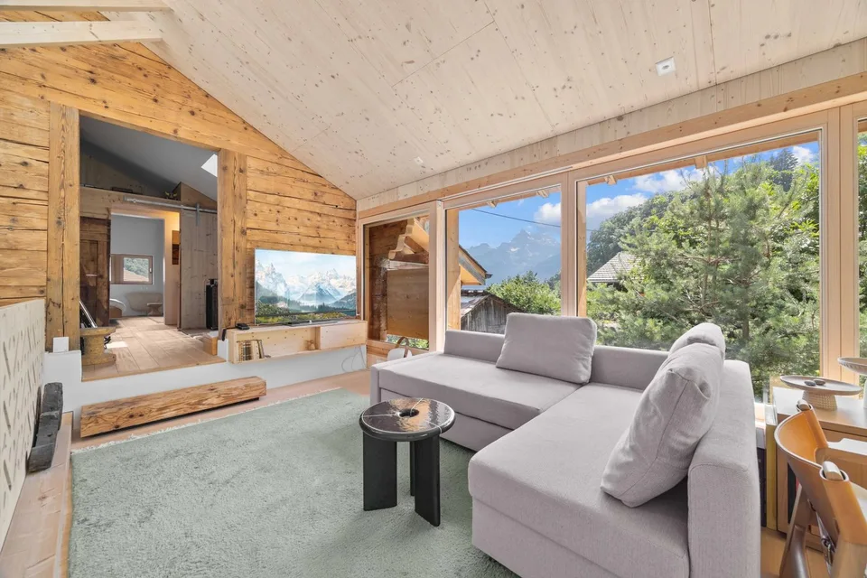 Eine außergewöhnliche Chalet mit Scheune, im Herzen der Gemeinde Ollon – Foto 12 von 13