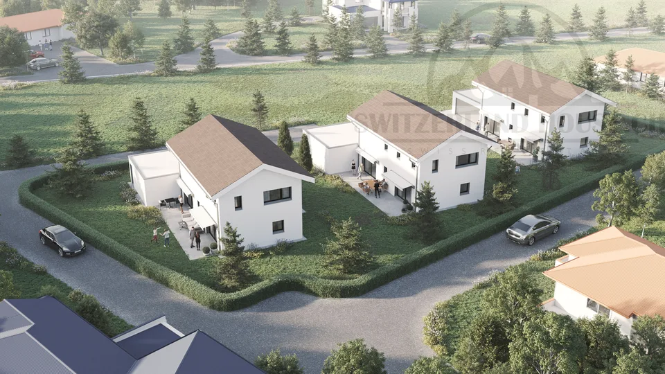 Villa individuale spaziosa di 5,5 locali con grande giardino a Lovens vicino alla natura
