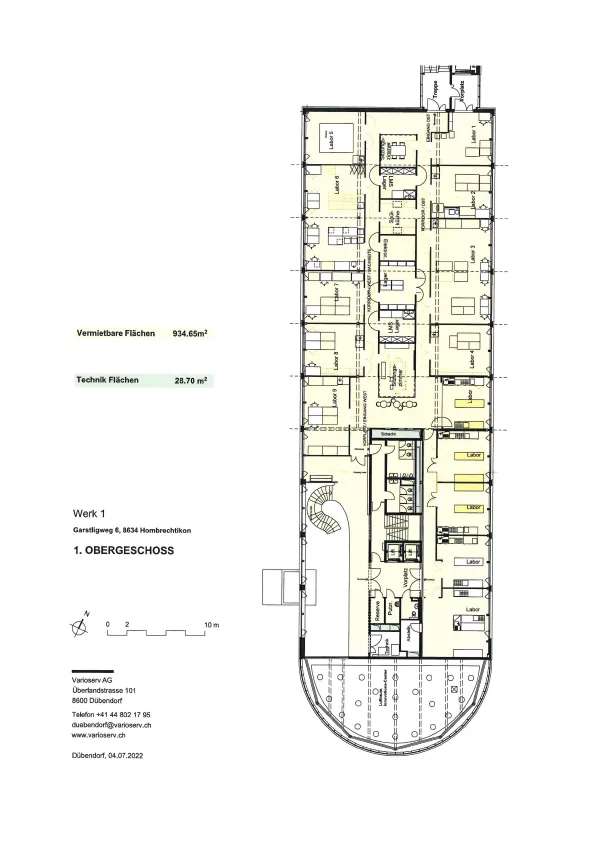 🥼 🧪 Modern ausgebaute Laborräume ab 25m2 bis 65m2