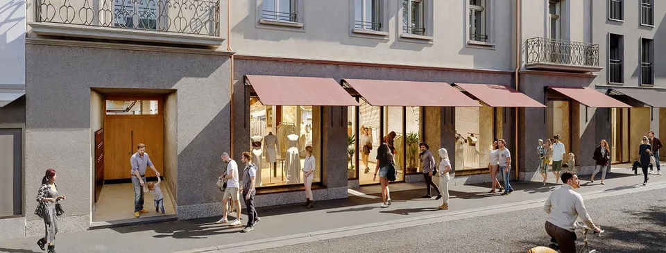 Spazio commerciale di prima classe nella città vecchia di Baden – 1'160 m²
