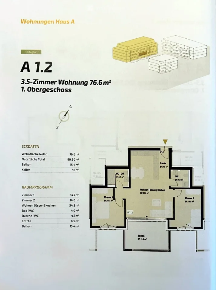 Appartement moderne 3.5 pièces, première occupation à Langnau bei Reiden