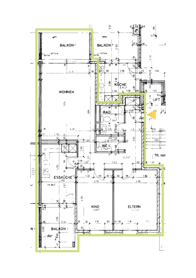 Helle 3.5- Zimmerwohnung mit 2 Balkone