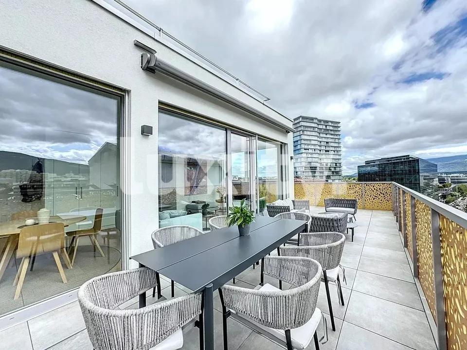 Beautiful apartment with large furnished rooftop