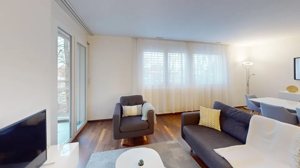 Elegant 3-bed furnished apartment with balcony in Morges