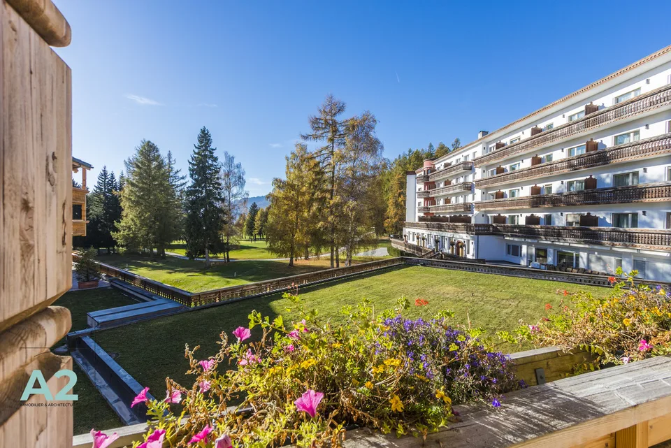 Zu vermieten für die Woche: Außergewöhnliche Wohnung im Zentrum von Crans