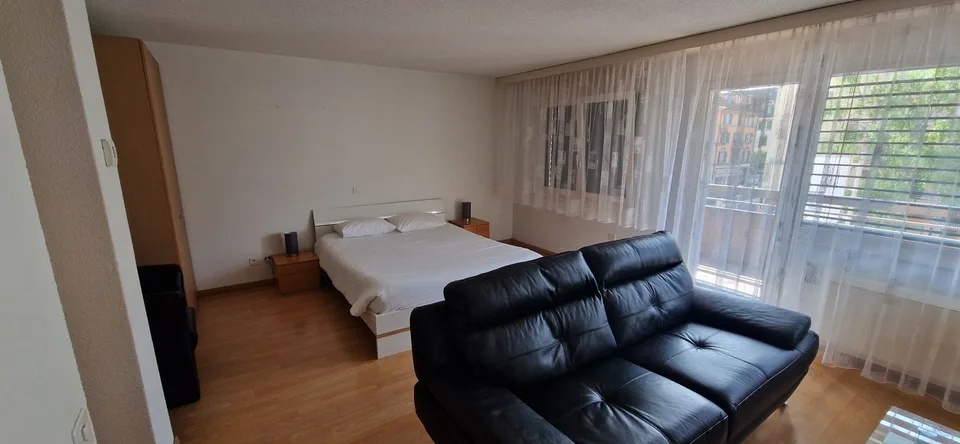 Wohnung mit Möbeln, 1 Zimmer im Herzen von Biel