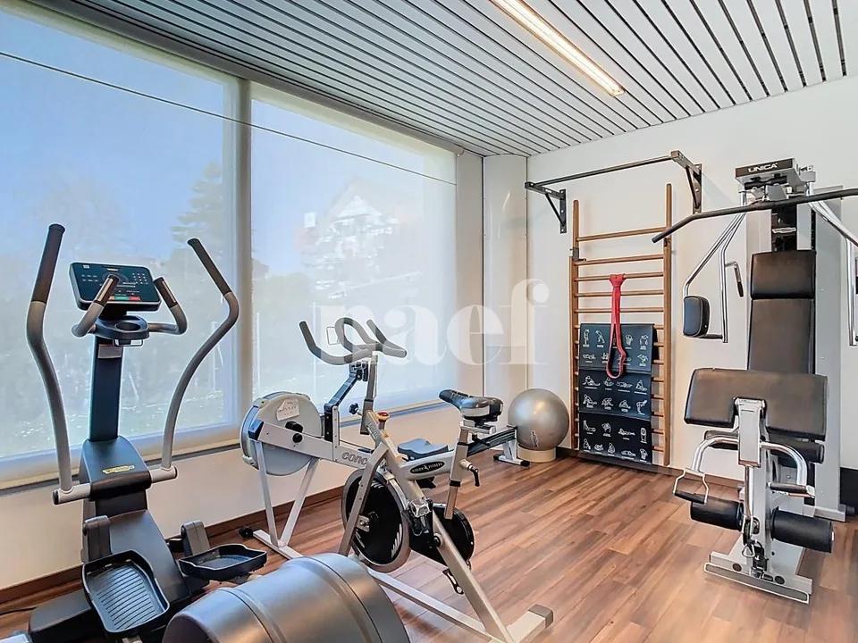Spacious accommodation in a residence with swimming pool