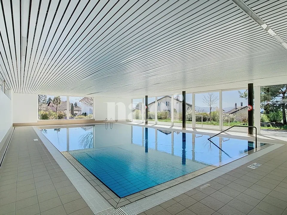 Spacious accommodation in a residence with swimming pool