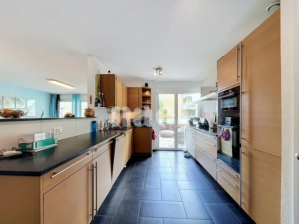 Spacious accommodation in a residence with swimming pool