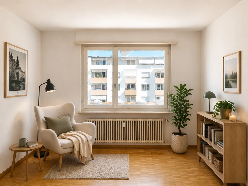 Appartamento luminoso 2 locali con balcone nel popolare quartiere di Matthäus