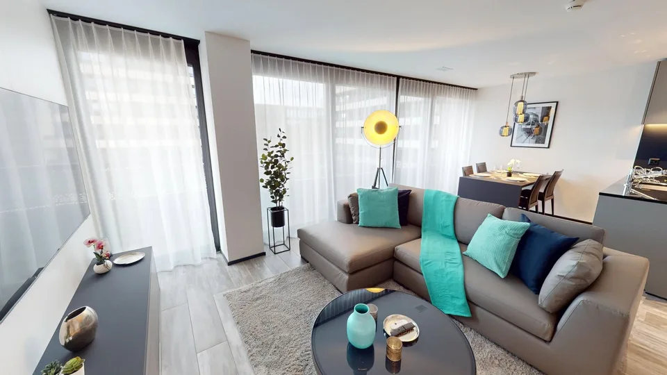 Wohnung mit Balkon – Mindestmietdauer 1 Monat – photo 8 sur 23