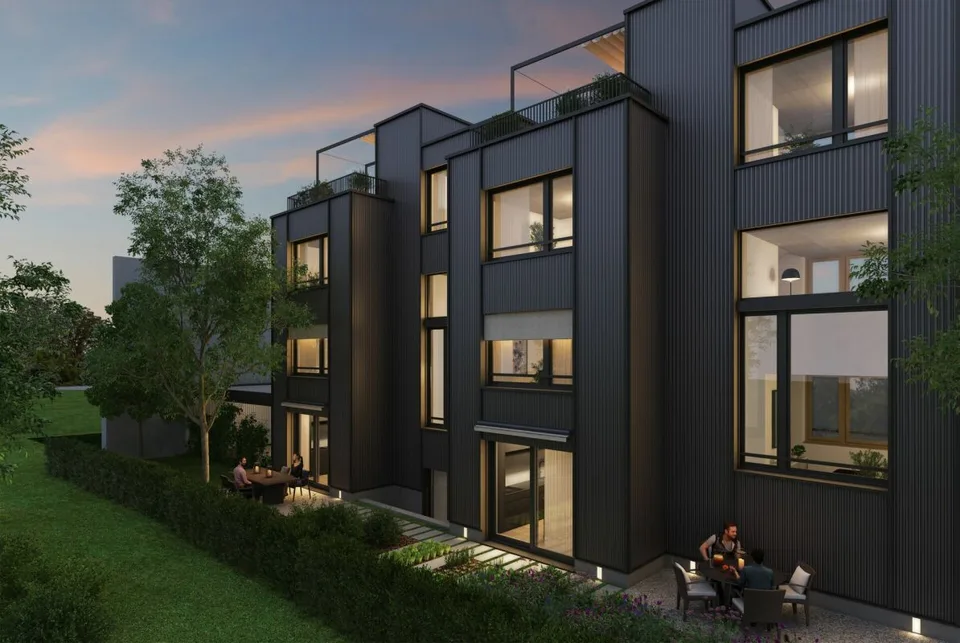 Urbanes Wohnen mit Gartenidylle & sonniger Dachterrasse