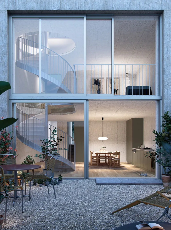 Luxuriöses Townhouse-Wohnen mit atemberaubendem Atrium und modernem Design