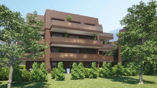 Appartement 3,5 pièces, neuf, terrasse et jardin au centre de Martigny