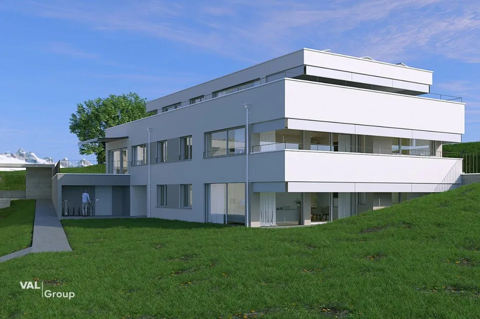 Wohnen über den Dächern von Brig-Glis: Grosszügige 141 m2-Dachwohnung mit Stil, Charme und unverbaubarer Weitsicht