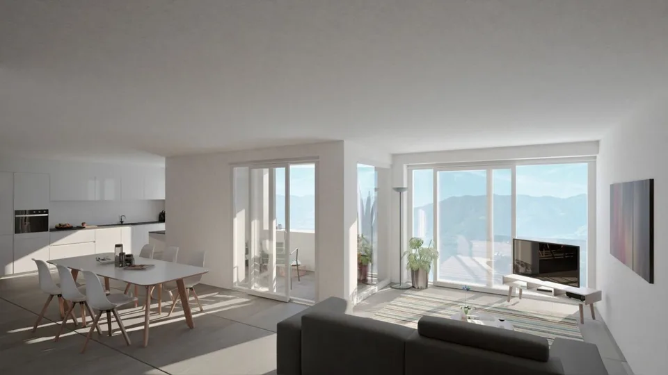ORSELINA - grande 3 1/2 locali, vista lago, Garage-box al piano