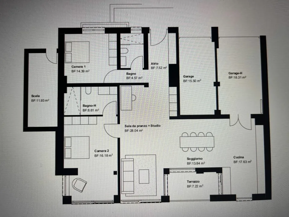 ORSELINA - großes 3 1/2 Zimmer, Seeblick, Garage-Box im Erdgeschoss – Foto 14 von 14