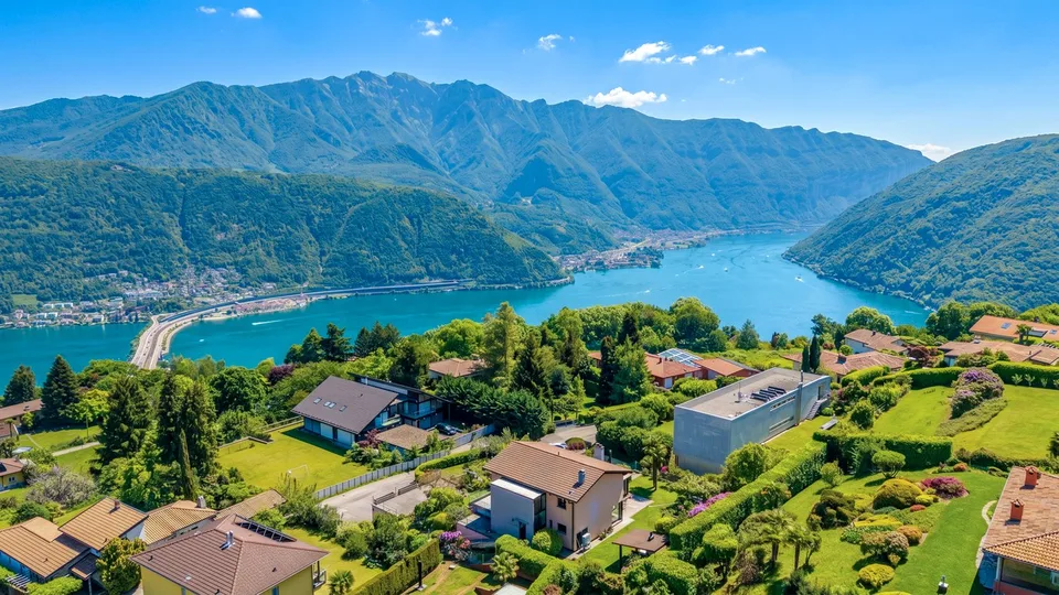 Villa di Lusso a Carona – Eleganza e Panorama Mozzafiato sul Lago