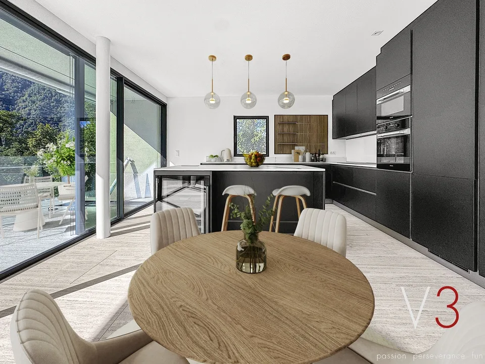 Elegante 4.5 locali al primo piano con terrazza e parziale vista lago