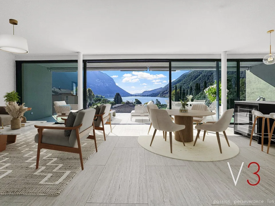 Elegante 4.5 locali al primo piano con terrazza e parziale vista lago – Foto 7 von 10