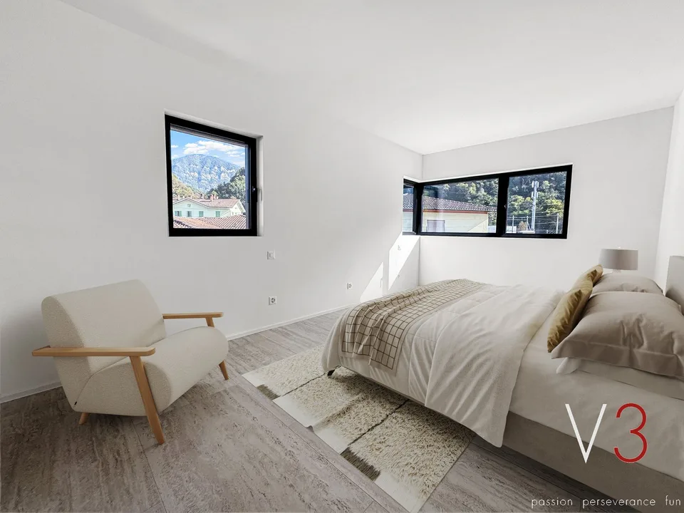 Elegante 4.5 locali al primo piano con terrazza e parziale vista lago – Foto 9 von 10