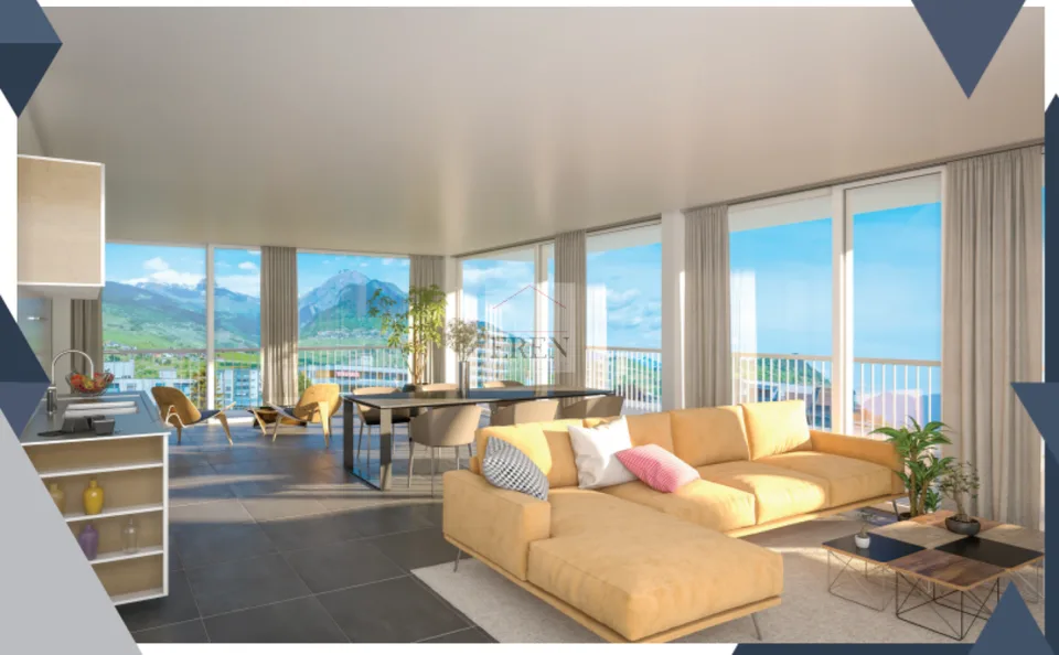Residenza Palladio a Conthey: Appartamenti nuovi di lusso dal monolocale all'attico 4,5 locali – foto 18 di 26