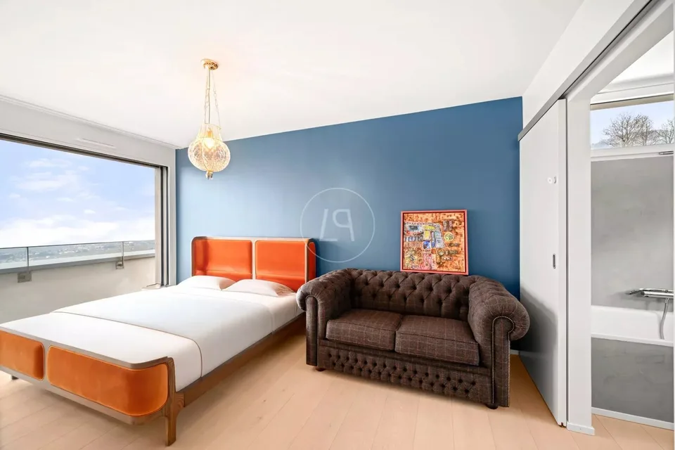 Schönes modernes Dachgeschoß mit Panoramablick in der Nähe von Montreux – Foto 9 von 13