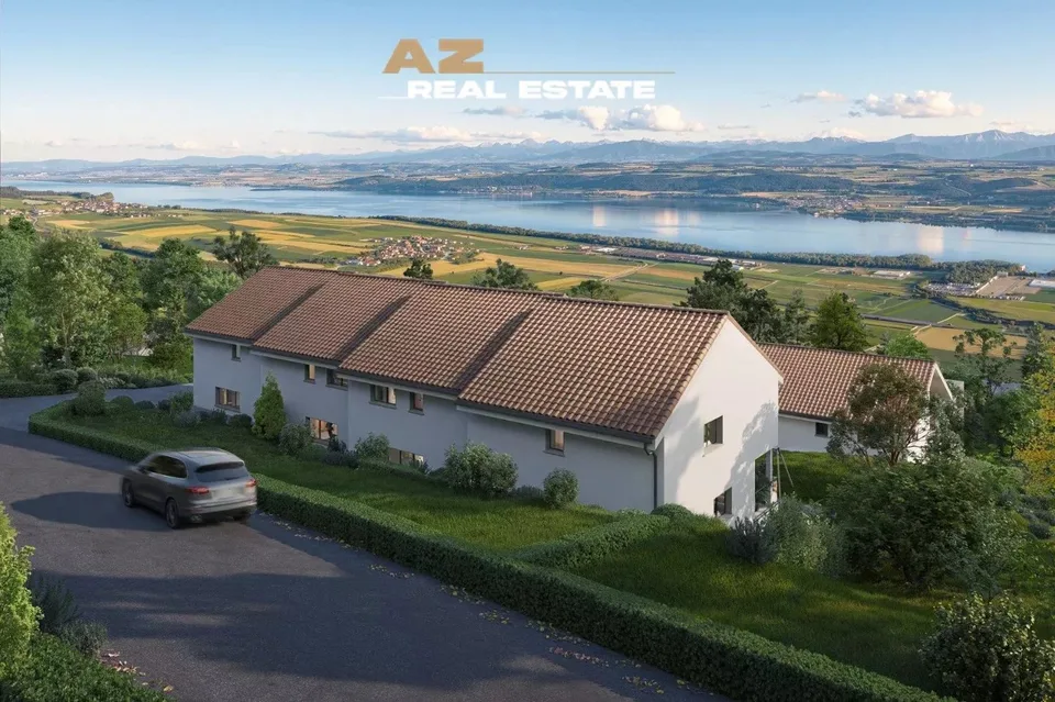 Villa contemporaine avec vue sur le lac à Villars-Burquin