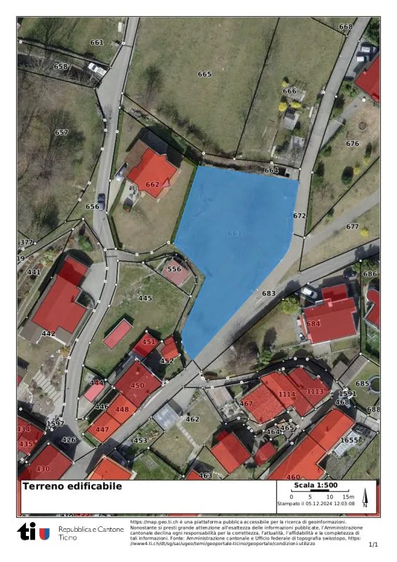 Terreno Edificabile, Progetto Approvato Per 2 Case, Mezzovico