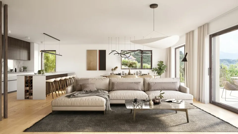 Zweifamilienhaus-Villa mit 5.5 Zimmern und Panoramablick
