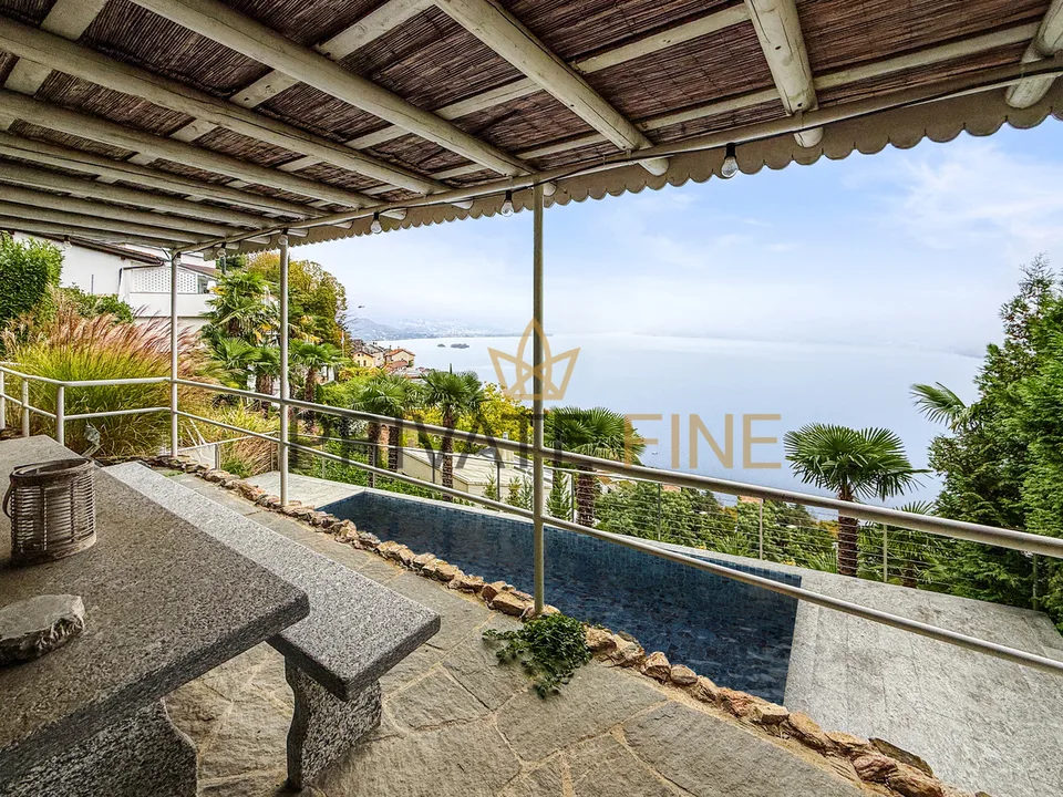 Panoramaresidenz mit Seeblick und Pool über dem Lago Maggiore (12b) – Foto 12 von 13