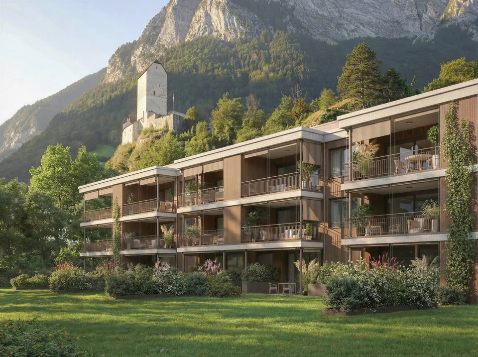 «Schlosspark Sargans» – Vivre avec une vue, du style et de la substance