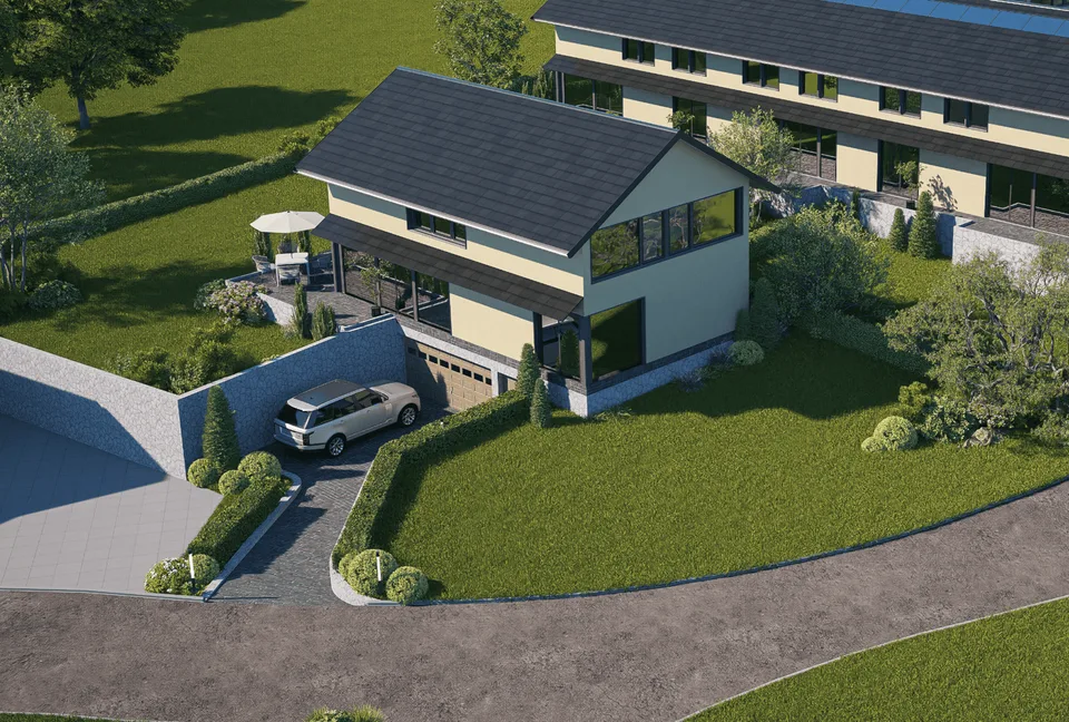 Villa contemporaine de 5.5 pièces avec grand jardin privatif à Bussy-sur-Moudon