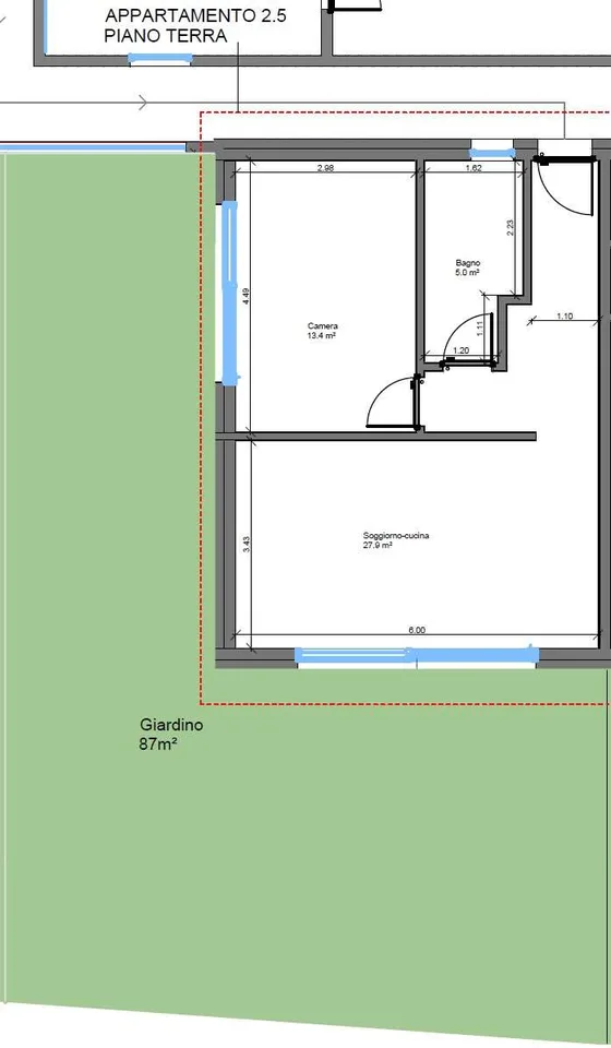 Moderne 2.5-Zimmer-Wohnung mit privatem Garten, freier Aussicht und Parkplatz inklusive